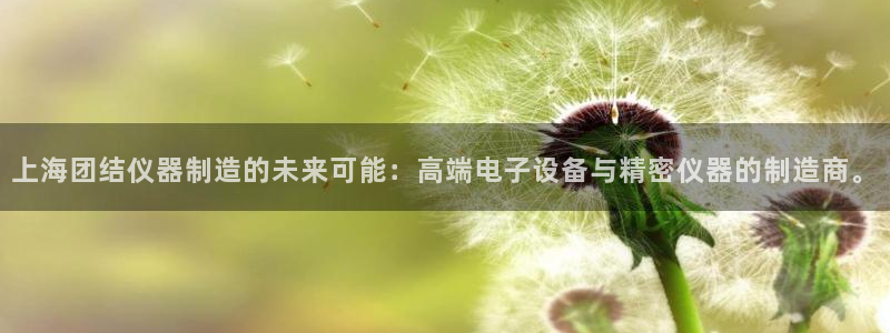 恒行5：上海团结仪器制造的未来可能：高端电子设备与精密仪器的