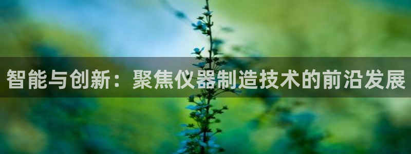 恒行2乃5O6917：智能与创新：聚焦仪器制造技术的前沿发展