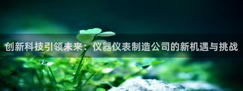 恒行娱乐吕74OOO5：创新科技引领未来：仪器仪表制造公司的