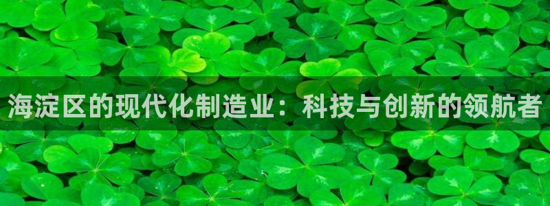 恒行2吕74OOO5：海淀区的现代化制造业：科技与创新的领航