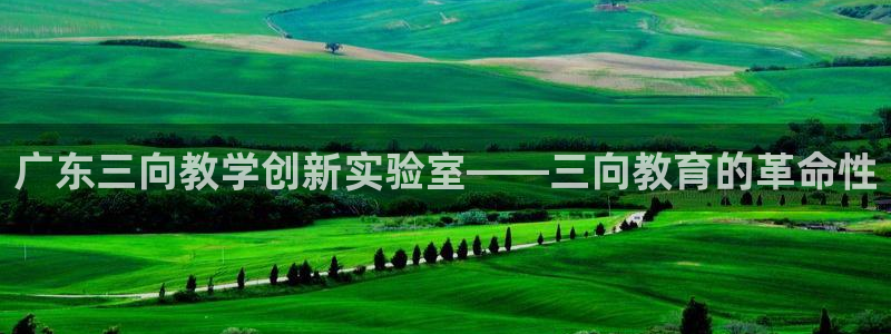恒行招商老大诚挚 6ll5l：广东三向教学创新实验室——三向