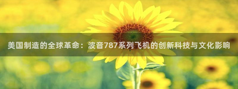 恒行登录老大6ll5l典型：美国制造的全球革命：波音787系