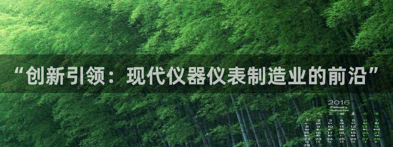 恒行2许74OOO5：“创新引领：现代仪器仪表制造业的前沿”