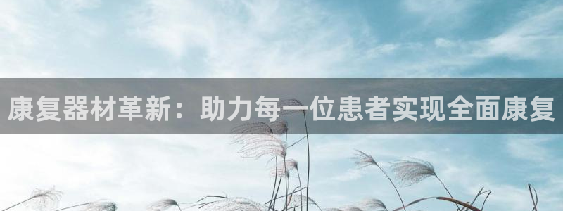 恒行娱乐冯74OOO5：康复器材革新：助力每一位患者实现全面