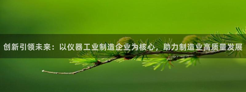 恒行娱乐卫74OOO5：创新引领未来：以仪器工业制造企业为核