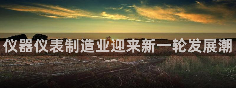 恒行娱乐度74ooo5聘霖：仪器仪表制造业迎来新一轮发展潮