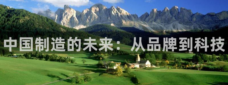 恒行2下74OOO5：中国制造的未来：从品牌到科技