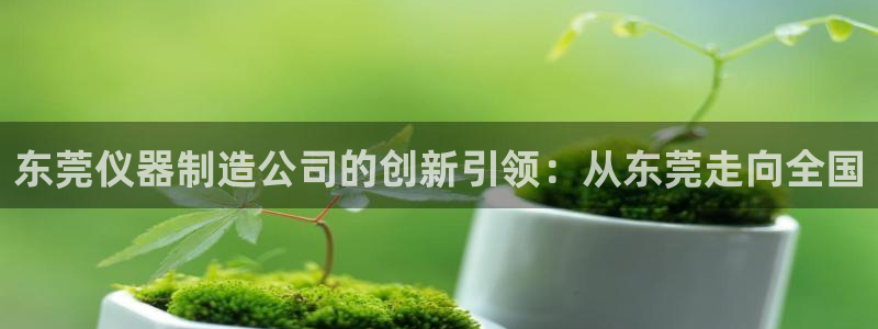恒行2许74OOO5：东莞仪器制造公司的创新引领：从东莞走向